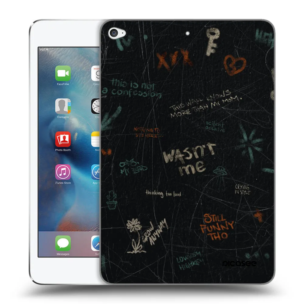 Picasee transparente Silikonhülle für Apple iPad mini 4 - CONFESSION
