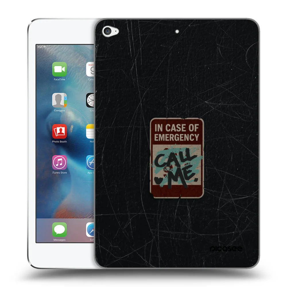 Picasee transparente Silikonhülle für Apple iPad mini 4 - EMERGENCY