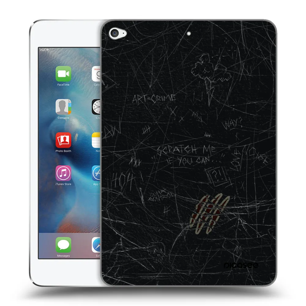Picasee transparente Silikonhülle für Apple iPad mini 4 - SCRATCH