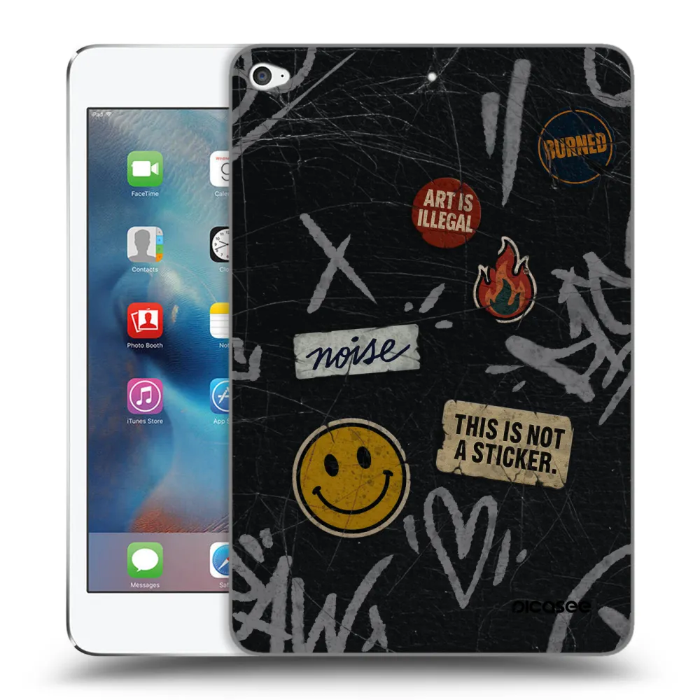 Picasee transparente Silikonhülle für Apple iPad mini 4 - STICKERS x TAGS