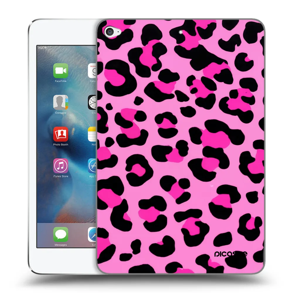 Picasee transparente Silikonhülle für Apple iPad mini 4 - Pink Tiger