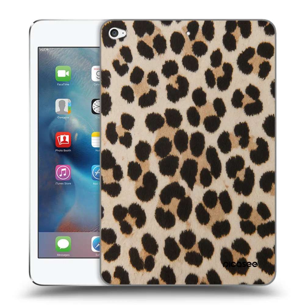 Picasee transparente Silikonhülle für Apple iPad mini 4 - Brown Tiger