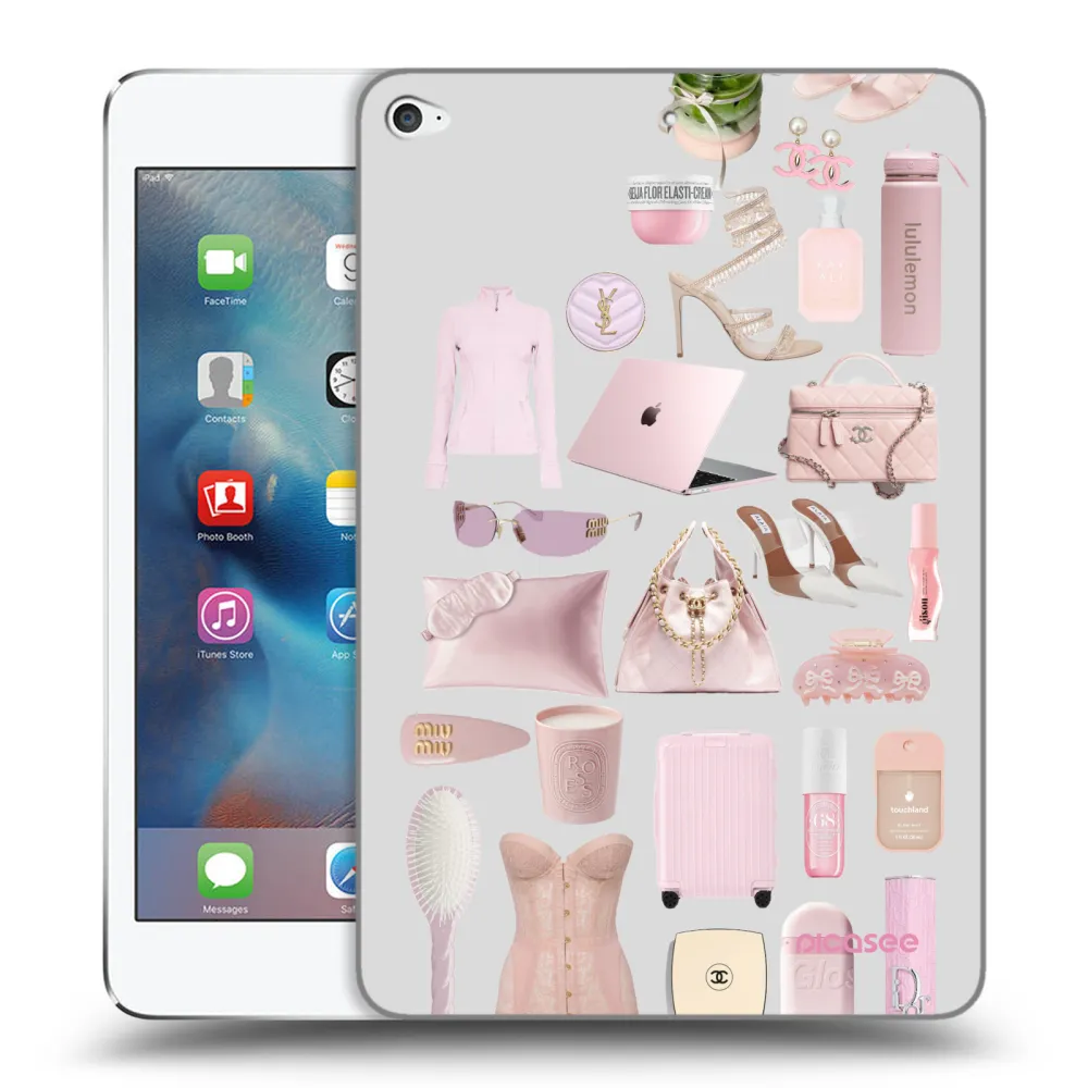 Picasee transparente Silikonhülle für Apple iPad mini 4 - Glam Babe