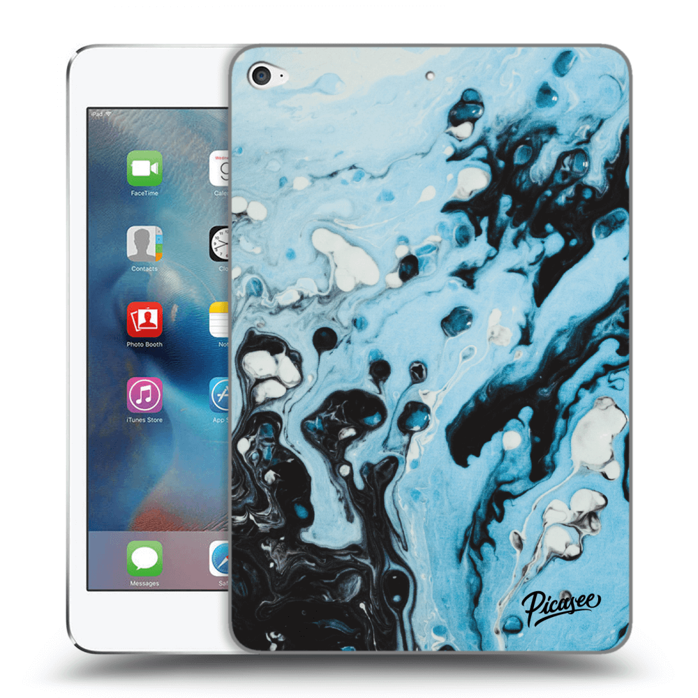 Picasee transparente Silikonhülle für Apple iPad mini 4 - Organic blue