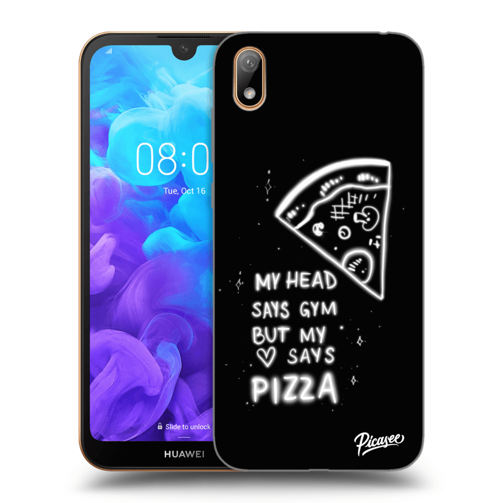 Picasee Huawei Y5 2019 Hülle - Transparentes Silikon - Pizza