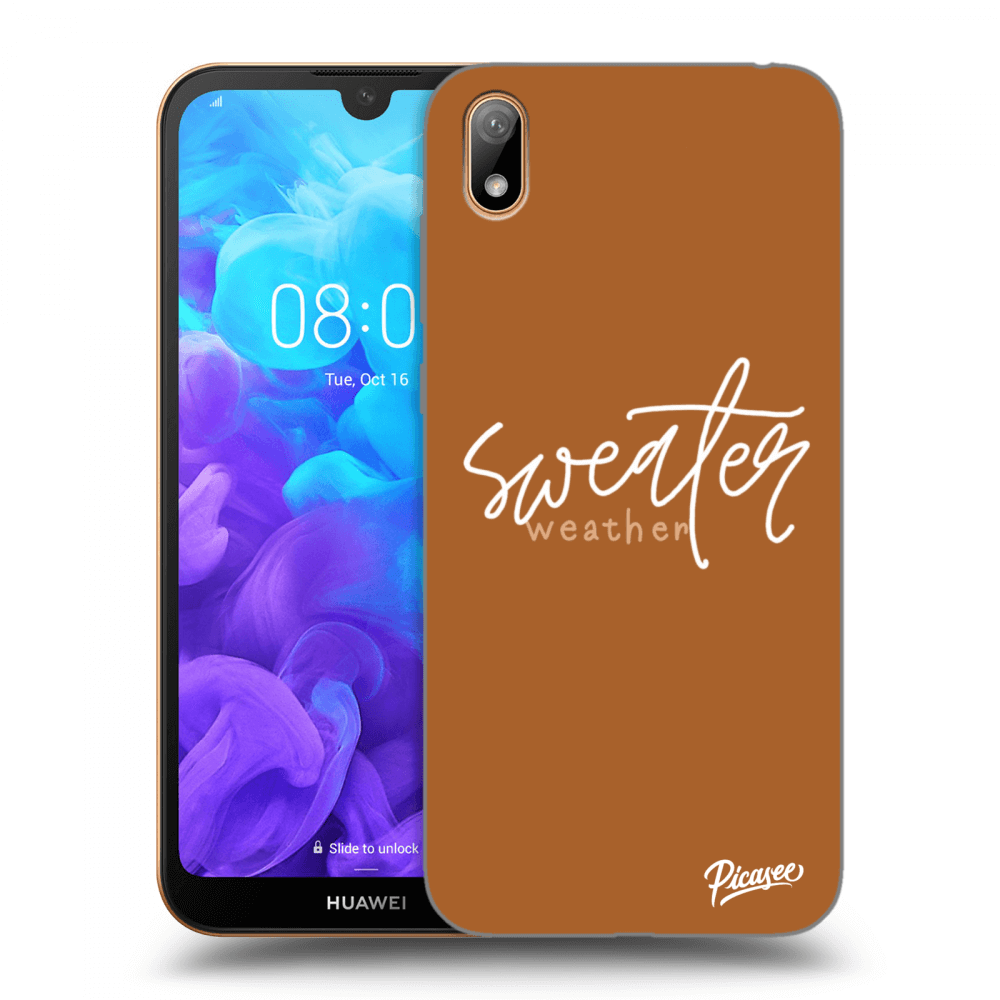 Picasee Huawei Y5 2019 Hülle - Transparentes Silikon - Sweater weather