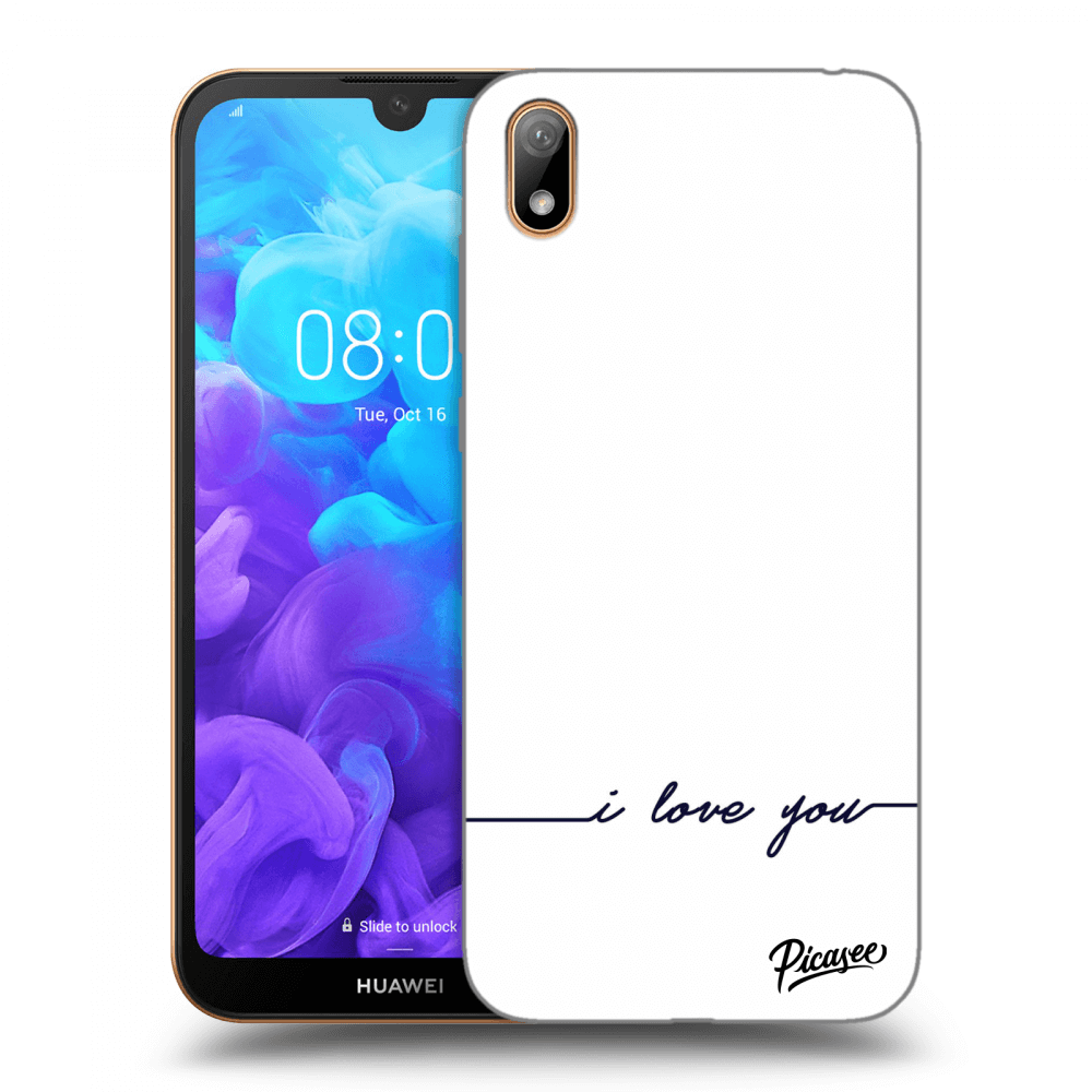 Picasee Huawei Y5 2019 Hülle - Transparentes Silikon - I love you