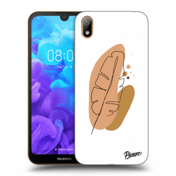 Picasee Huawei Y5 2019 Hülle - Schwarzes Silikon - Feather brown