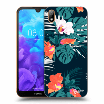 Picasee Huawei Y5 2019 Hülle - Schwarzes Silikon - Monstera Color
