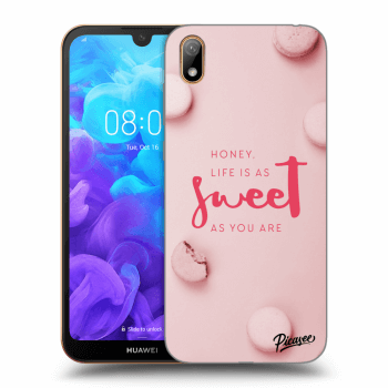 Picasee Huawei Y5 2019 Hülle - Schwarzes Silikon - Life is as sweet as you are