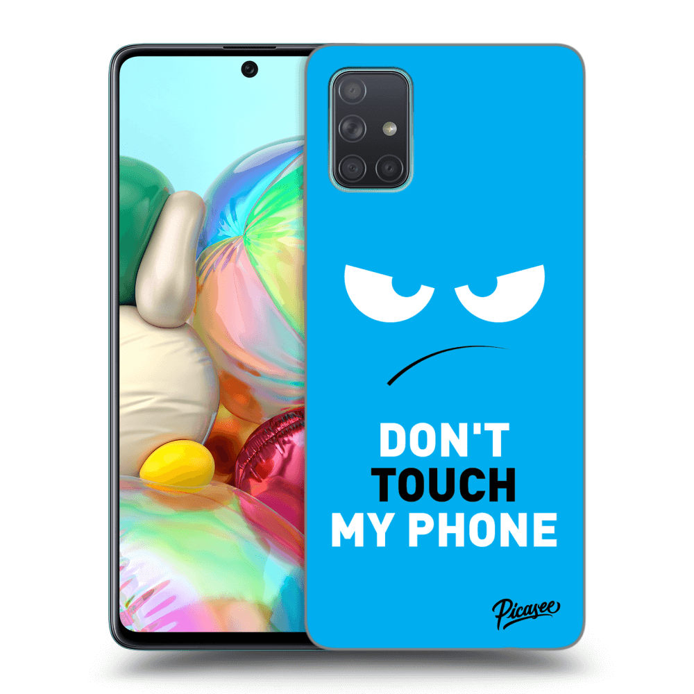 Picasee ULTIMATE CASE für Samsung Galaxy A71 A715F - Angry Eyes - Blue