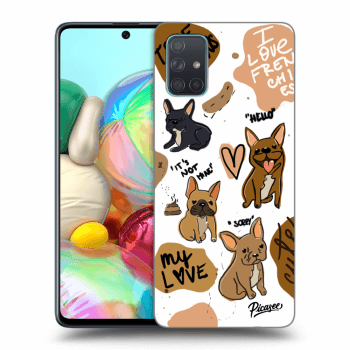 Picasee Samsung Galaxy A71 A715F Hülle - Transparentes Silikon - Frenchies