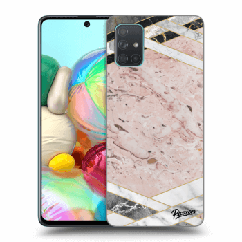 Hülle für Samsung Galaxy A71 A715F - Pink geometry