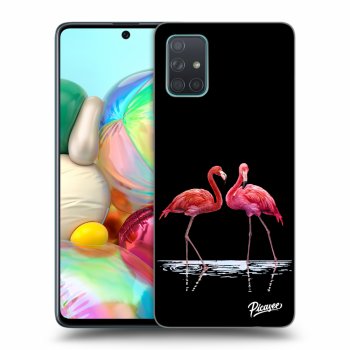 Picasee ULTIMATE CASE für Samsung Galaxy A71 A715F - Flamingos couple