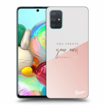 Picasee Samsung Galaxy A71 A715F Hülle - Transparentes Silikon - You create your own opportunities