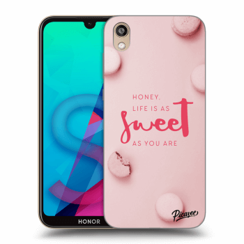 Picasee Honor 8S Hülle - Schwarzes Silikon - Life is as sweet as you are