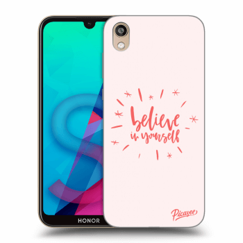 Picasee Honor 8S Hülle - Schwarzes Silikon - Believe in yourself