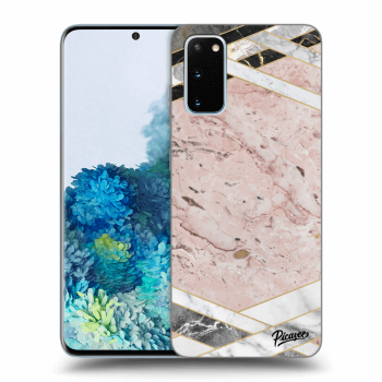 Hülle für Samsung Galaxy S20 G980F - Pink geometry