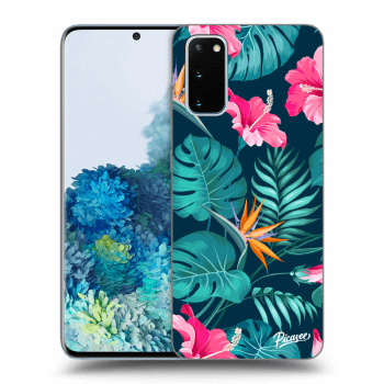 Hülle für Samsung Galaxy S20 G980F - Pink Monstera