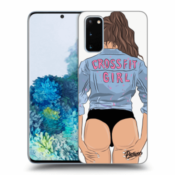 Picasee Samsung Galaxy S20 G980F Hülle - Transparentes Silikon - Crossfit girl - nickynellow