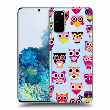 Picasee Samsung Galaxy S20 G980F Hülle - Transparentes Silikon - Owls