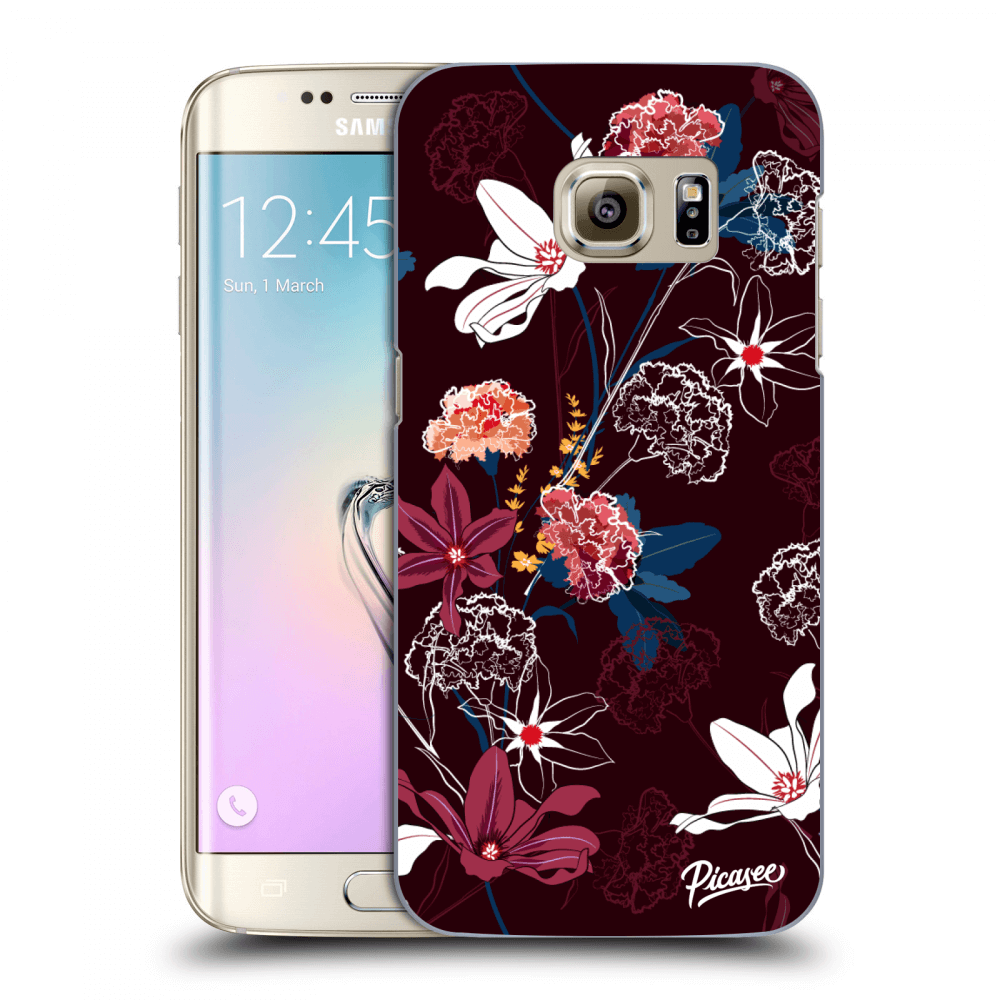 Picasee Samsung Galaxy S7 Edge G935F Hülle - Transparentes Silikon - Dark Meadow