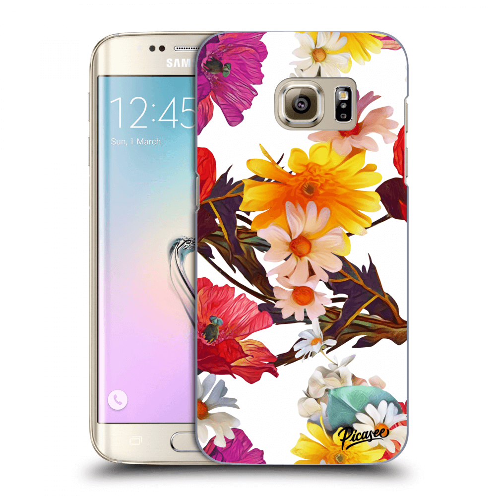 Picasee Samsung Galaxy S7 Edge G935F Hülle - Transparentes Silikon - Meadow