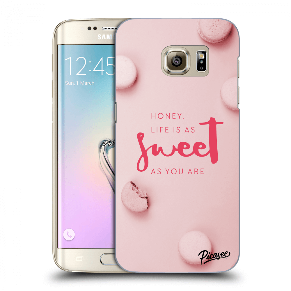 Picasee Samsung Galaxy S7 Edge G935F Hülle - Transparentes Silikon - Life is as sweet as you are