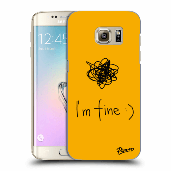 Picasee Samsung Galaxy S7 Edge G935F Hülle - Transparentes Silikon - I am fine