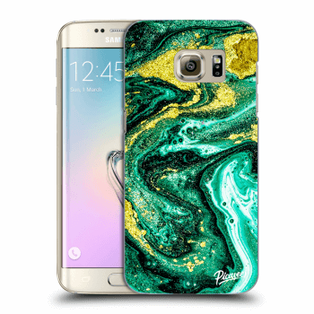 Hülle für Samsung Galaxy S7 Edge G935F - Green Gold
