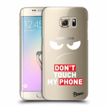 Picasee Samsung Galaxy S7 Edge G935F Hülle - Transparentes Silikon - Angry Eyes - Transparent