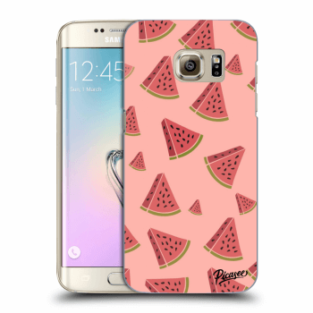 Picasee Samsung Galaxy S7 Edge G935F Hülle - Transparentes Silikon - Watermelon