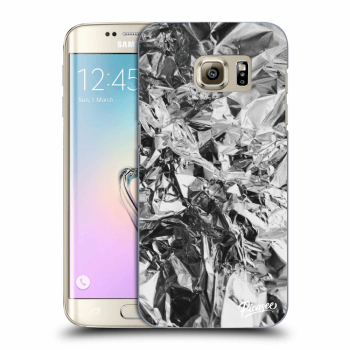 Picasee Samsung Galaxy S7 Edge G935F Hülle - Transparentes Silikon - Chrome