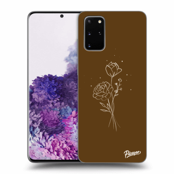 Hülle für Samsung Galaxy S20+ G985F - Brown flowers