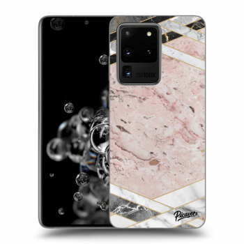 Hülle für Samsung Galaxy S20 Ultra 5G G988F - Pink geometry