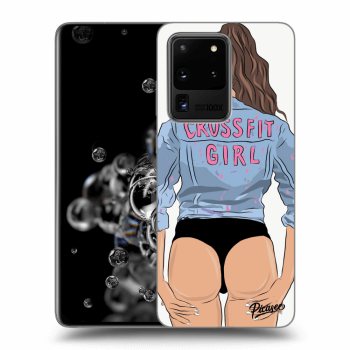 Picasee Samsung Galaxy S20 Ultra 5G G988F Hülle - Transparentes Silikon - Crossfit girl - nickynellow