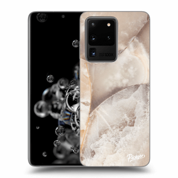 Hülle für Samsung Galaxy S20 Ultra 5G G988F - Cream marble