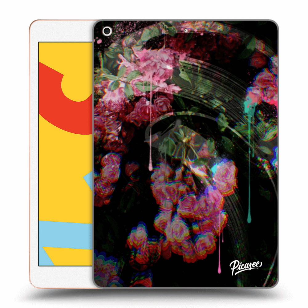 Picasee transparente Silikonhülle für Apple iPad 10.2" 2019 (7. gen) - Rosebush limited