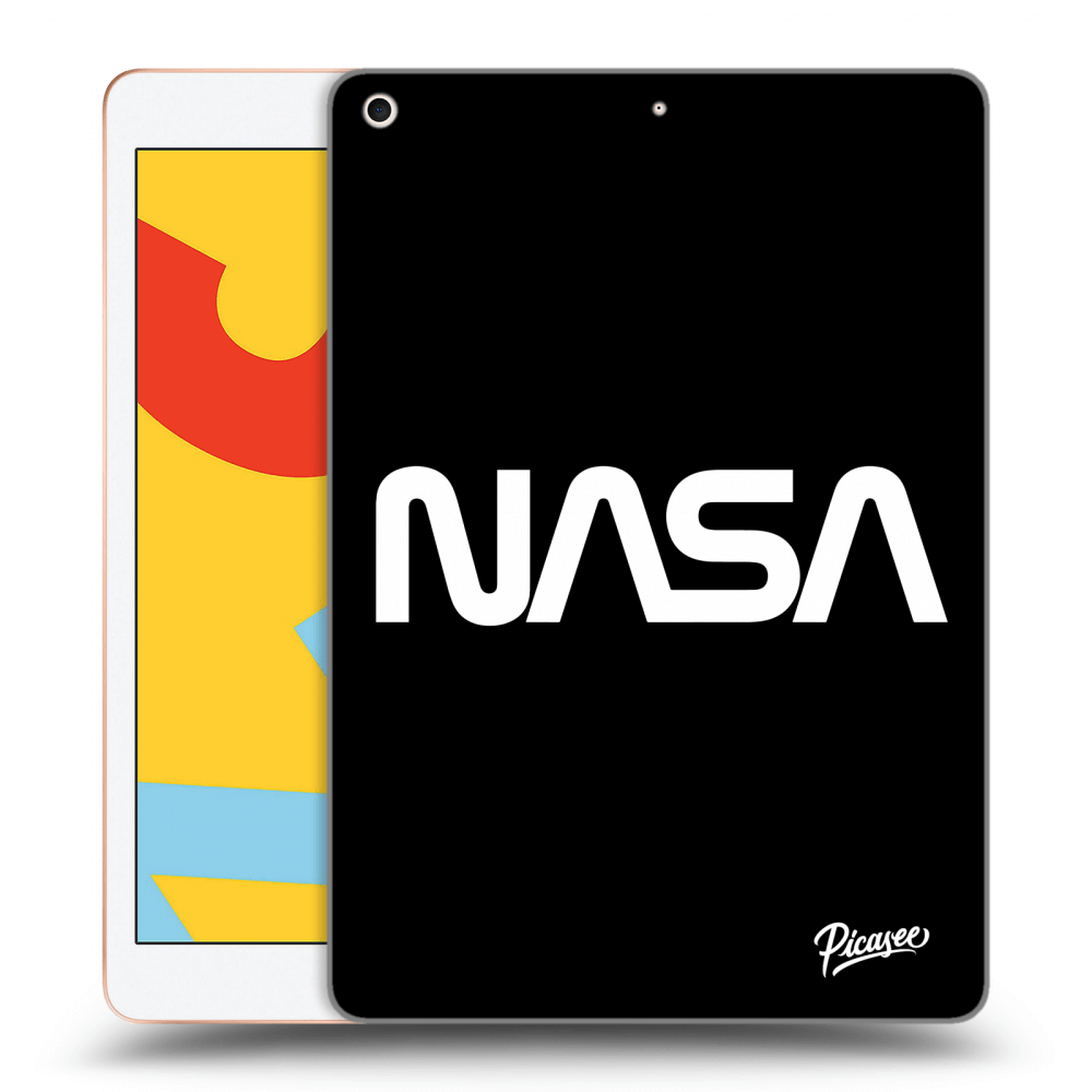 Picasee Schwarze Silikonhülle für Apple iPad 10.2" 2019 (7. gen) - NASA Basic