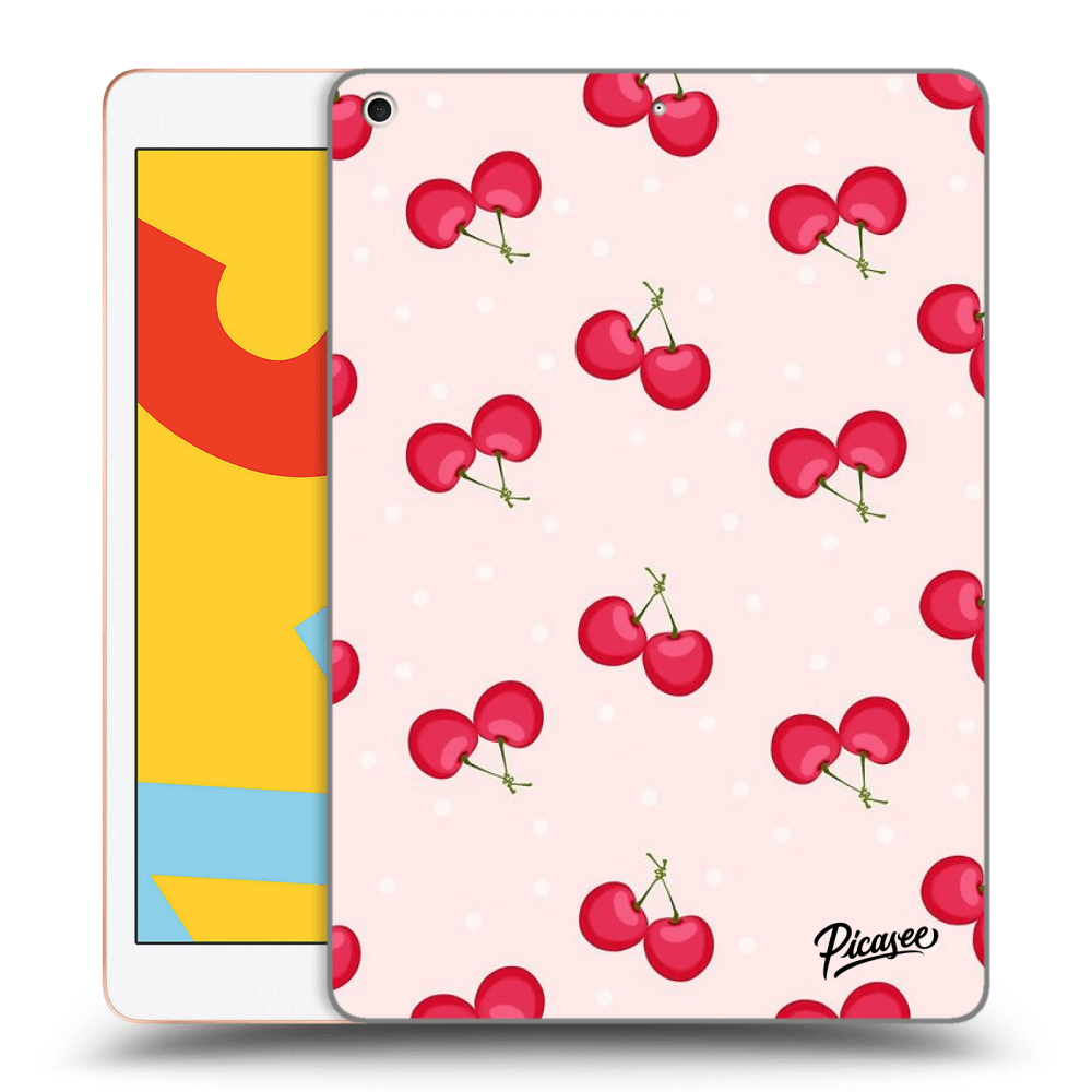 Picasee transparente Silikonhülle für Apple iPad 10.2" 2019 (7. gen) - Cherries