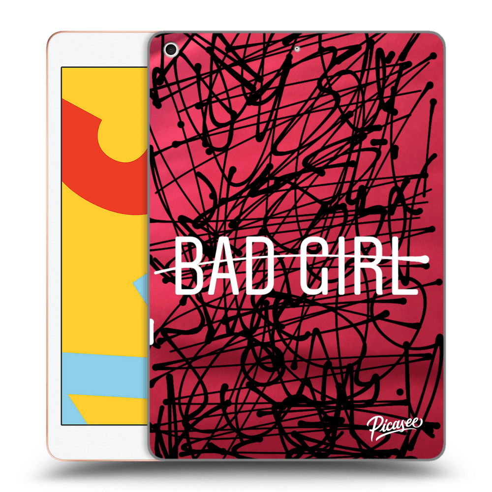 Picasee transparente Silikonhülle für Apple iPad 10.2" 2019 (7. gen) - Bad girl