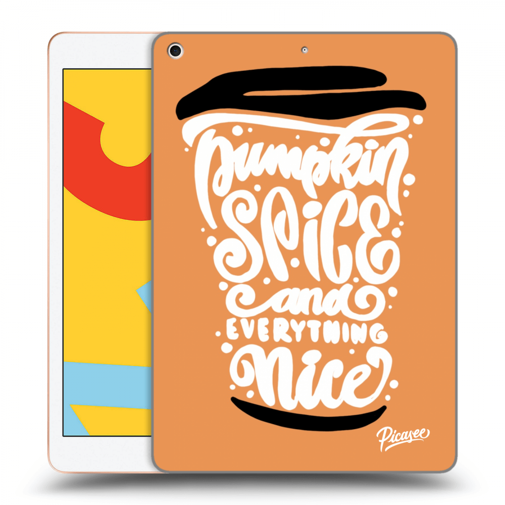Picasee transparente Silikonhülle für Apple iPad 10.2" 2019 (7. gen) - Pumpkin coffee