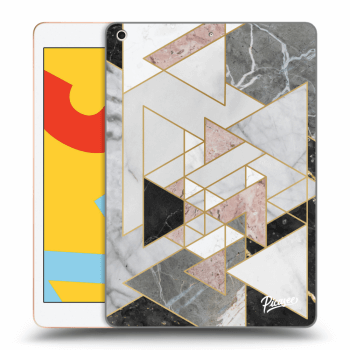 Picasee transparente Silikonhülle für Apple iPad 10.2" 2019 (7. gen) - Light geometry