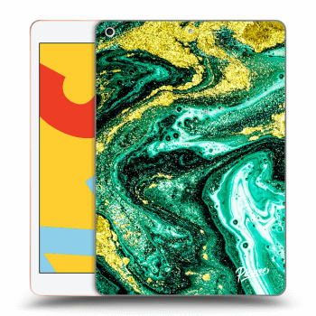 Hülle für Apple iPad 2019 (7. gen) - Green Gold