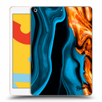 Hülle für Apple iPad 10.2" 2019 (7. gen) - Gold blue