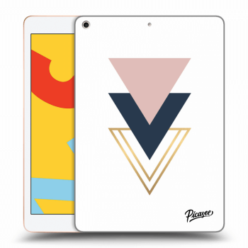 Picasee transparente Silikonhülle für Apple iPad 10.2" 2019 (7. gen) - Triangles