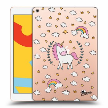 Hülle für Apple iPad 10.2" 2019 (7. gen) - Einhorn Sternenhimmel
