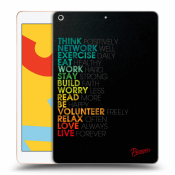 Picasee transparente Silikonhülle für Apple iPad 10.2" 2019 (7. gen) - Motto life