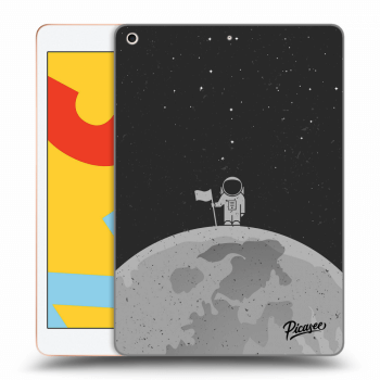 Picasee transparente Silikonhülle für Apple iPad 10.2" 2019 (7. gen) - Astronaut