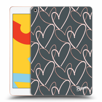 Picasee transparente Silikonhülle für Apple iPad 10.2" 2019 (7. gen) - Lots of love